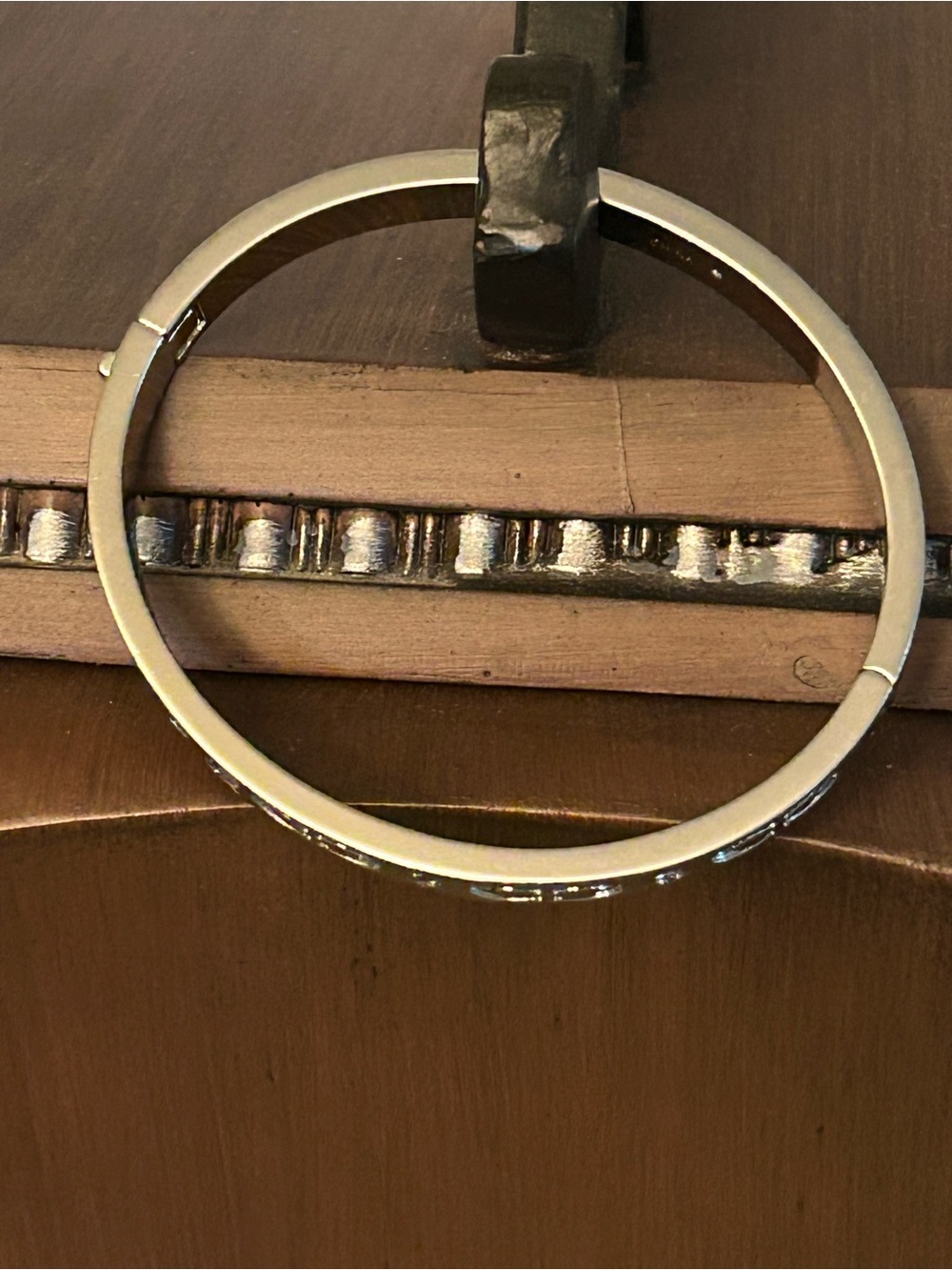 COACH Signature CC & Crystal Accents Hinged Bangle Bracelet w Dust bag - Picture 12 of 13